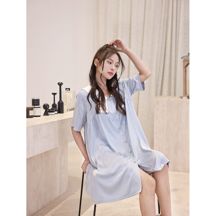 ルームウェア シャツワンピース レディース | HOYUKI | 詳細画像15 