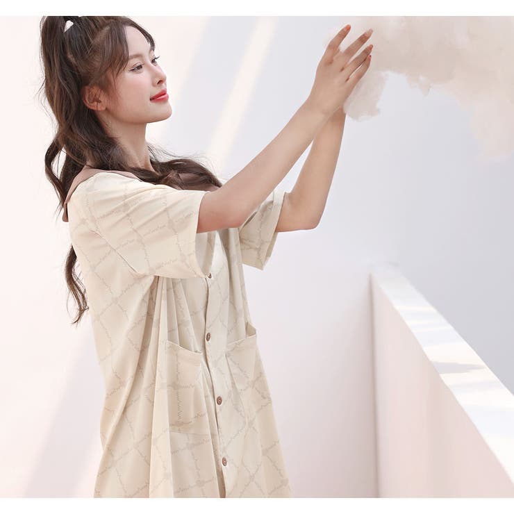 ルームウェア シャツワンピース レディース | HOYUKI | 詳細画像6 