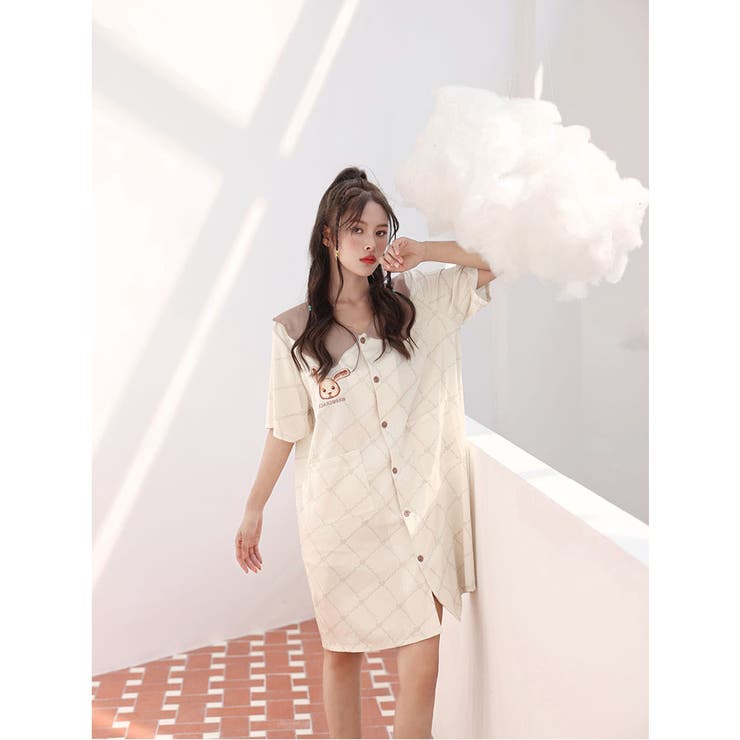 ルームウェア シャツワンピース レディース | HOYUKI | 詳細画像11 