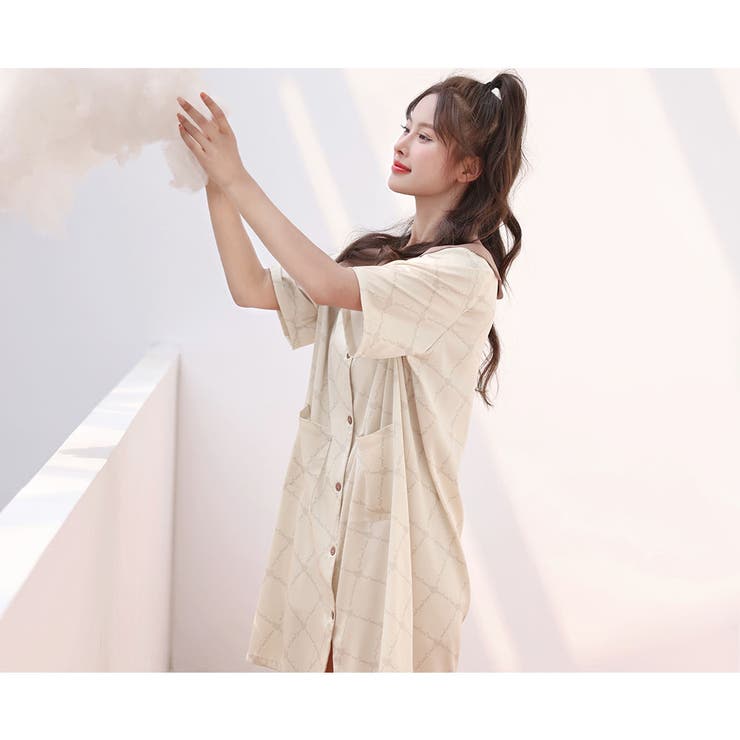 ルームウェア シャツワンピース レディース | HOYUKI | 詳細画像14 