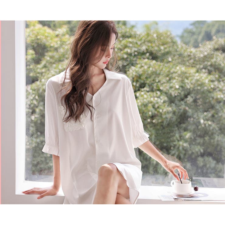 ルームウェア シャツワンピース レディース | HOYUKI | 詳細画像5 