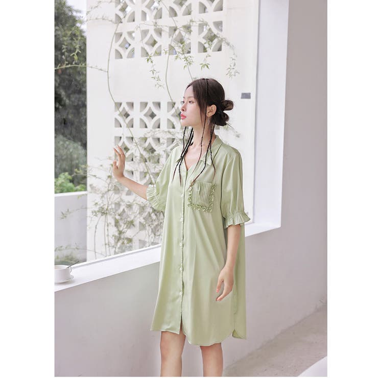 ルームウェア シャツワンピース レディース | HOYUKI | 詳細画像23 