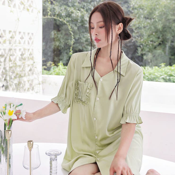 ルームウェア シャツワンピース レディース | HOYUKI | 詳細画像25 