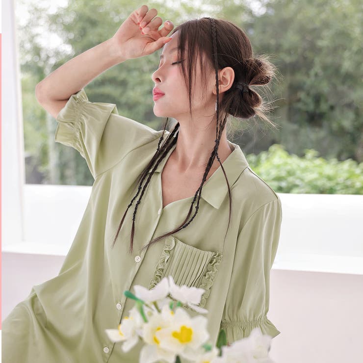 ルームウェア シャツワンピース レディース | HOYUKI | 詳細画像27 