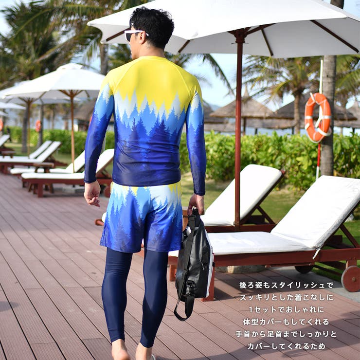 フィットネス水着 メンズ ラッシュガード | HOYUKI | 詳細画像7 