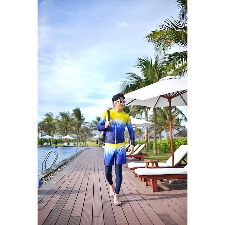 フィットネス水着 メンズ ラッシュガード | HOYUKI | 詳細画像12 