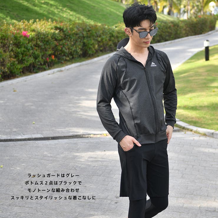 フィットネス水着 メンズ ラッシュガード[品番：HO000003903]｜HOYUKI