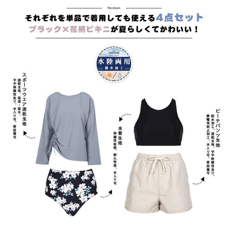 水着 レディース 体型カバー | HOYUKI | 詳細画像5 