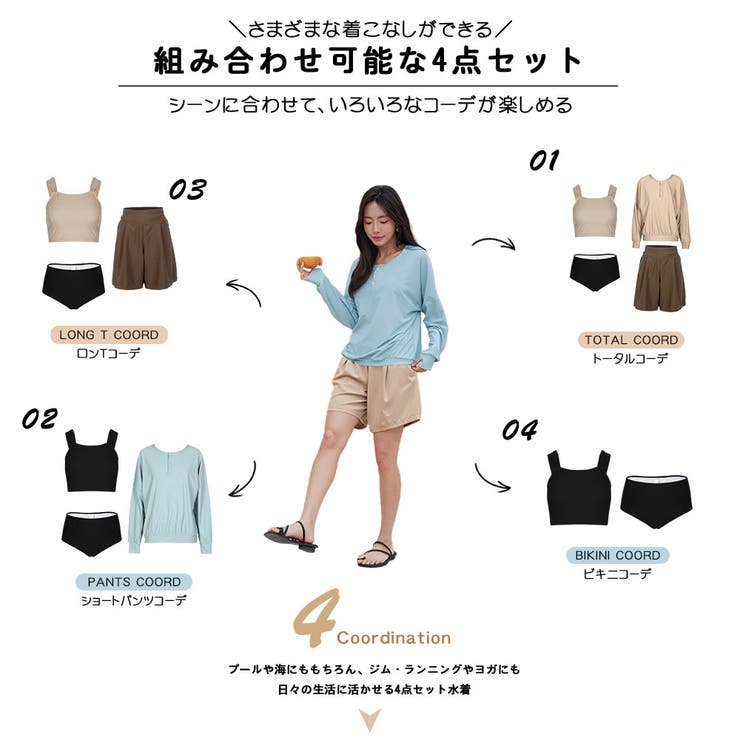 水着 レディース 体型カバー | HOYUKI | 詳細画像11 