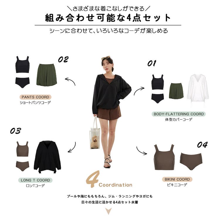 水着 レディース 体型カバー | HOYUKI | 詳細画像11 