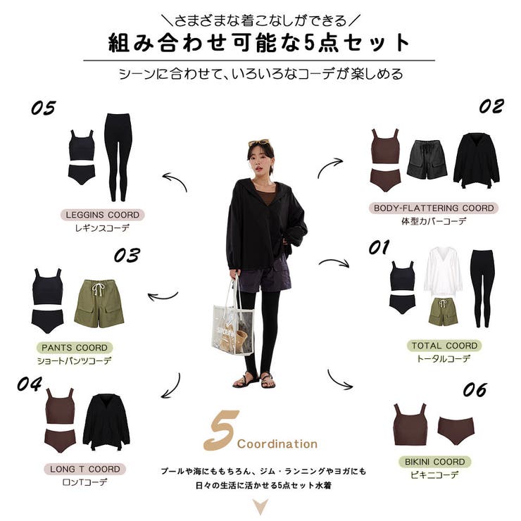 水着 レディース 体型カバー | HOYUKI | 詳細画像12 