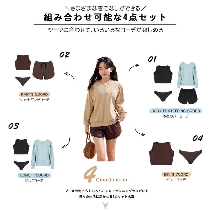 水着 レディース 体型カバー | HOYUKI | 詳細画像11 