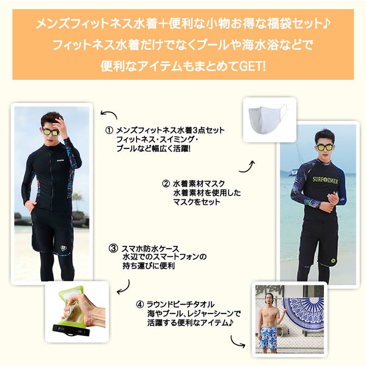 【メンズ フィットネス水着 福袋】6点セット | HOYUKI | 詳細画像4 