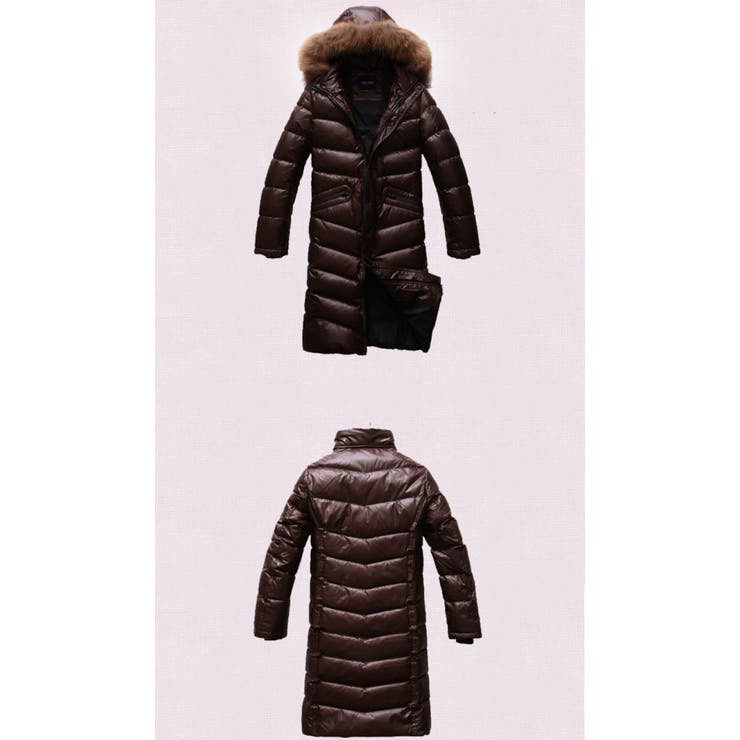 メンズロングダウンコート秋冬用 高級ダウン80％使用、防風、防寒[品番