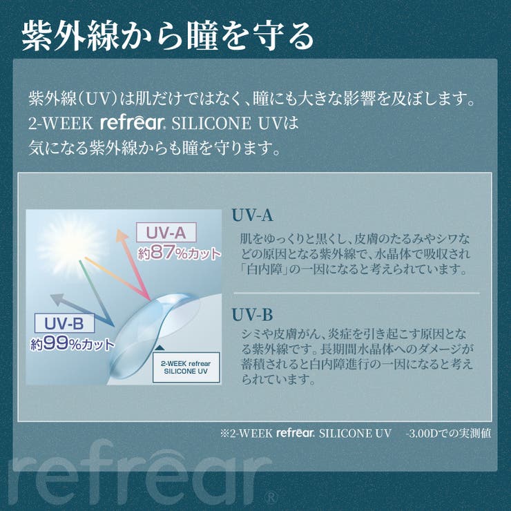 ツーウィーク リフレア シリコーンUV | アイトルテ | 詳細画像9 