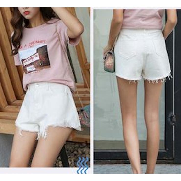 裾切りっぱなしダメージデザイン デニムショートパンツ デニムパンツ 品番 Aikw Ica アイカ のレディースファッション通販 Shoplist ショップリスト