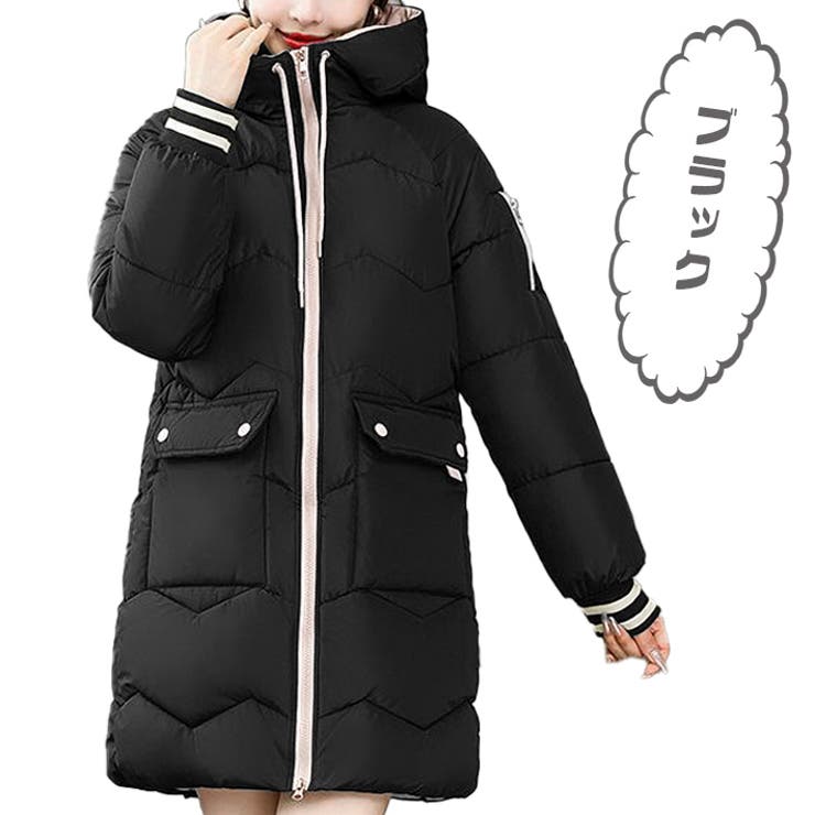 袖ライン入り ロング丈 フード付き[品番：AIKW0000711]｜ica