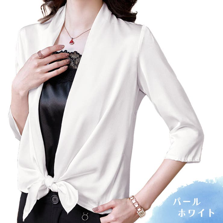 【最終値下げ】アールイズ with a white ボレロ 長袖(七分袖) 最終値下げ】アールイズ with a white ボレロ 長袖(七分袖