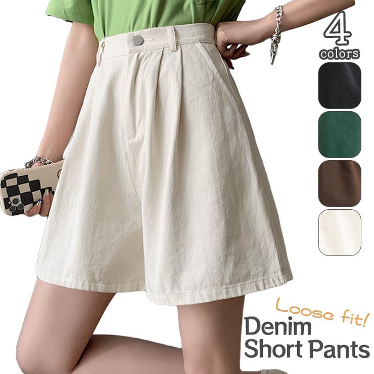 ショートパンツ Aライン ハイウエスト デニム S/M/L/XL Amazon | [MMTYRM] ショートパンツ レディース デニム パンツ A