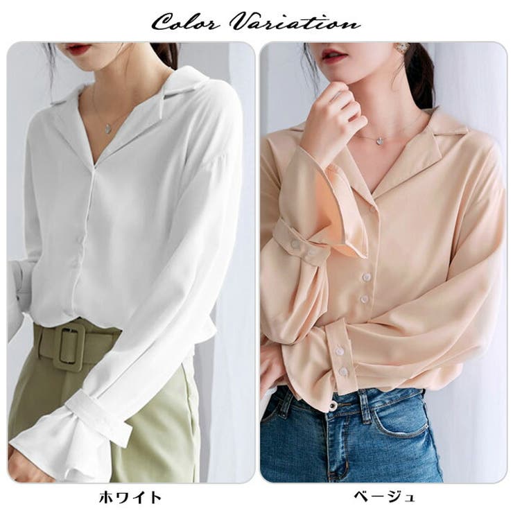 落ち感のある薄手素材 ゆったりキャンディ袖 長袖 | ica | 詳細画像1 