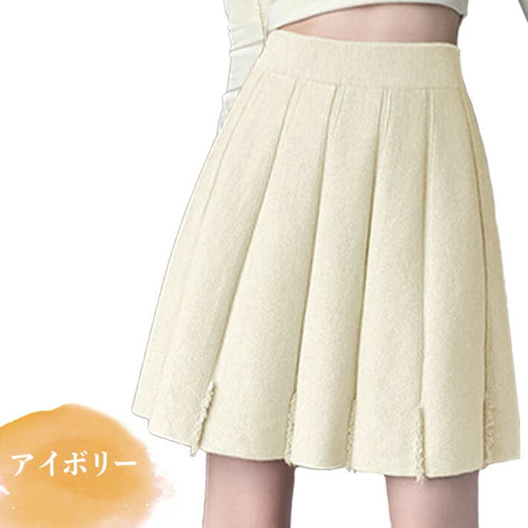 スカート ニットスカート ミニスカート[品番：AIKW0009573]｜ica