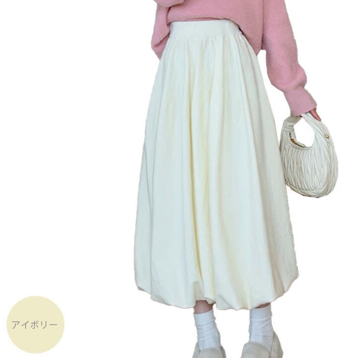 スカート バルーンスカート ニットスカート[品番：AIKW0009576