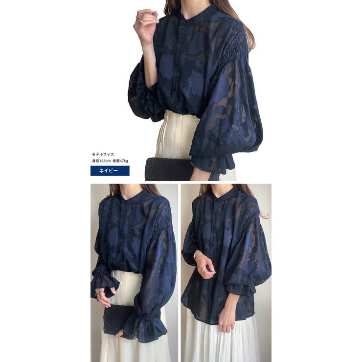 ブラウス シアーブラウス レースブラウス | ica | 詳細画像9 