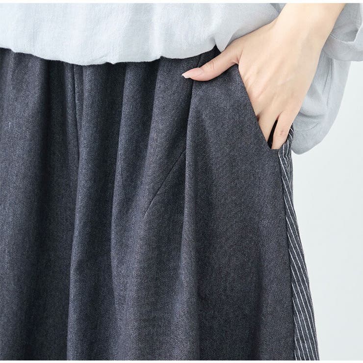 デニム パンツ ガウチョ | ica | 詳細画像8 