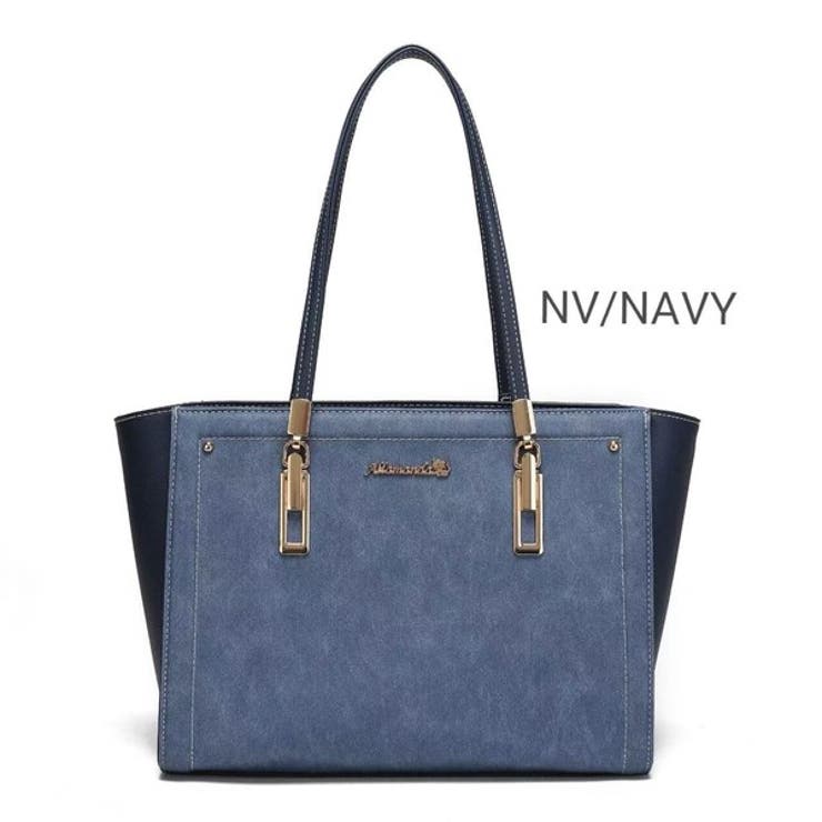 ネイビー | バイカラートートバッグ【idadi】 | idadi
