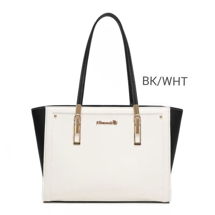 ホワイト系 | バイカラートートバッグ【idadi】 | idadi