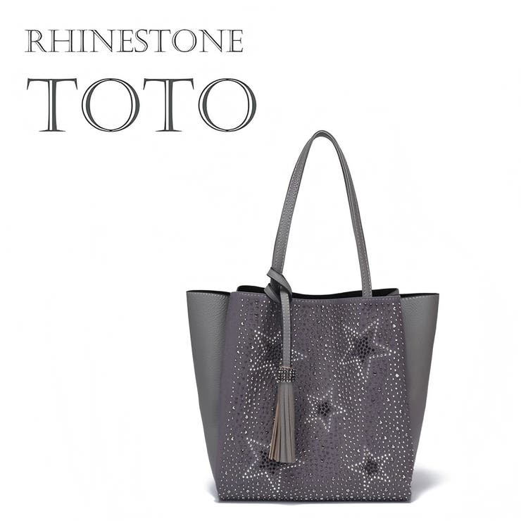 【80803】星柄ラインストーントートバッグ【idadi】 | idadi | 詳細画像1 