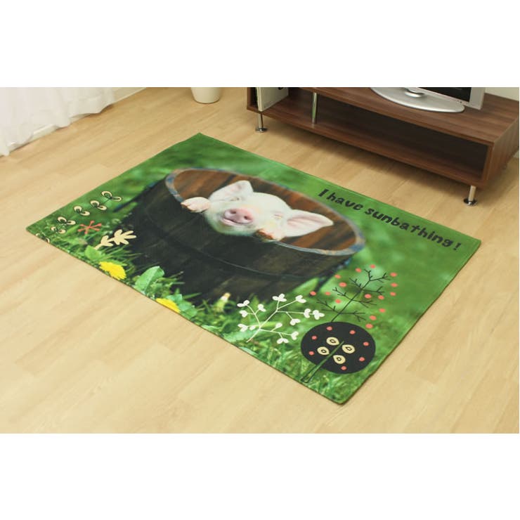 デジタルプリント ウォッシャブルラグ 約90×130cm | IKEHIKO | 詳細画像4 