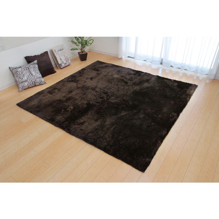 BR | シャギー調 ラグ『ラルジュ』 130×185cm | IKEHIKO