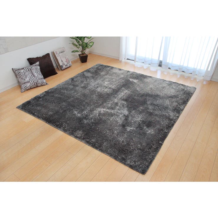 GY | シャギー調 ラグ『ラルジュ』 130×185cm | IKEHIKO