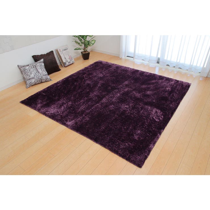 PU | シャギー調 ラグ『ラルジュ』 130×185cm | IKEHIKO