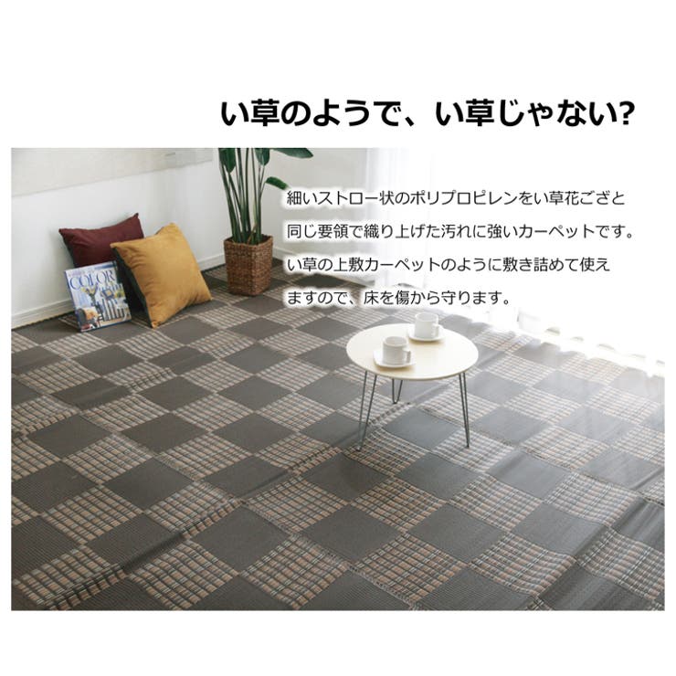 洗えるポリプロピレンカーペット「ウィード」174×220cm | IKEHIKO | 詳細画像2 