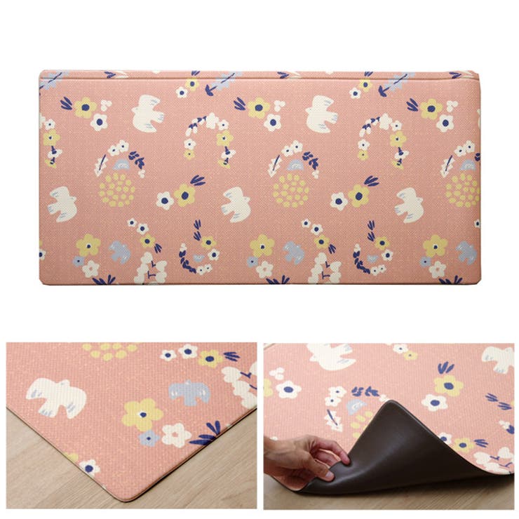 キッチンマット PVC使用 抗菌防臭 約60×220cm 裏:すべりにくい加工 | IKEHIKO | 詳細画像7 