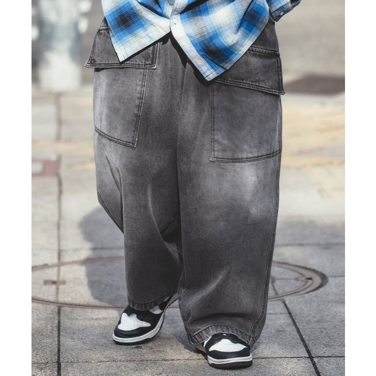 デニムパンツ メンズ カーゴパンツ[品番：IP000005927