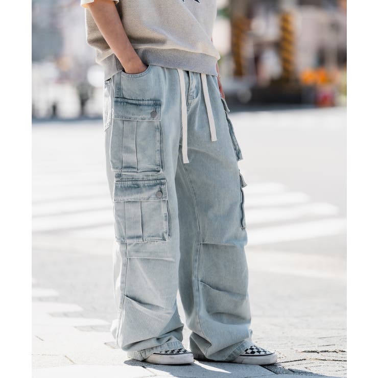 us.polo assn 古着 極太 ワイドカーゴデニム y2k ストリート