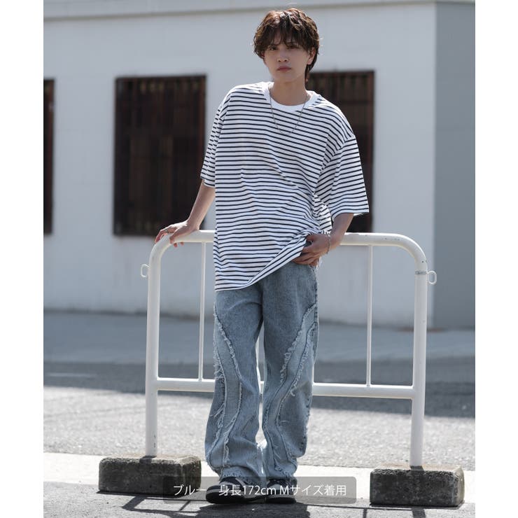 デニムパンツ メンズ フリンジデザイン | improves | 詳細画像4 