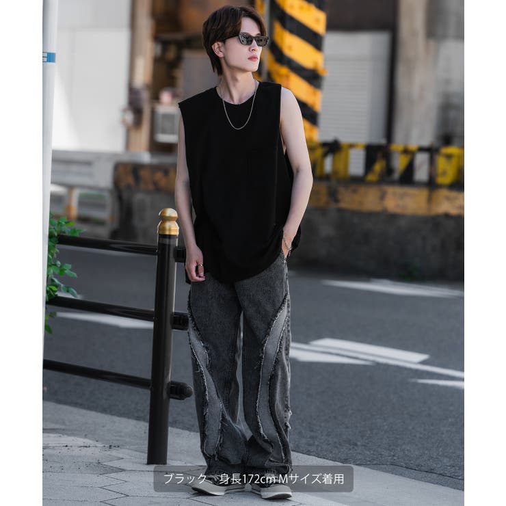 デニムパンツ メンズ フリンジデザイン | improves | 詳細画像9 