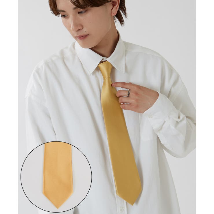 ゴールド | ネクタイ メンズ 無地 | improves