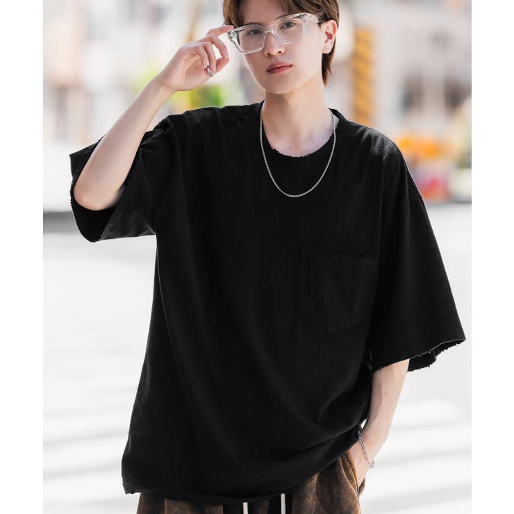 半袖Tシャツ メンズ ダメージ加工[品番：IP000006572]｜improves（イン 