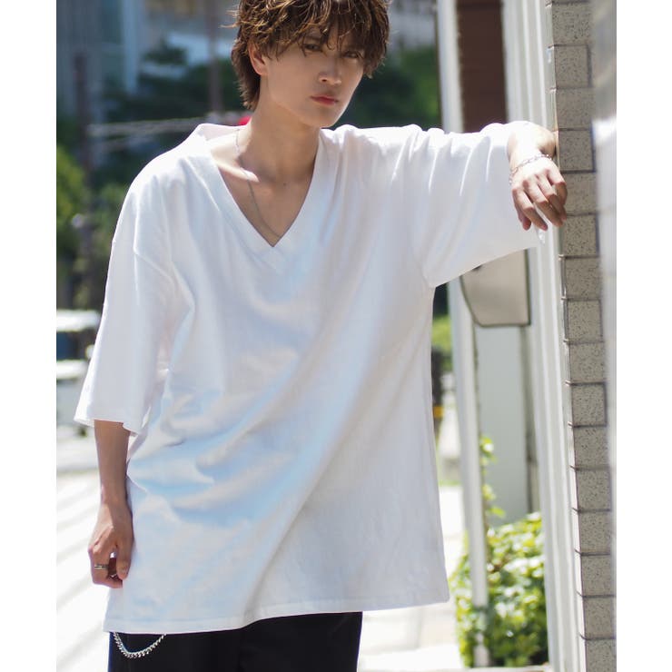 半袖Tシャツ メンズ Vネック[品番：IP000006623]｜improves（イン