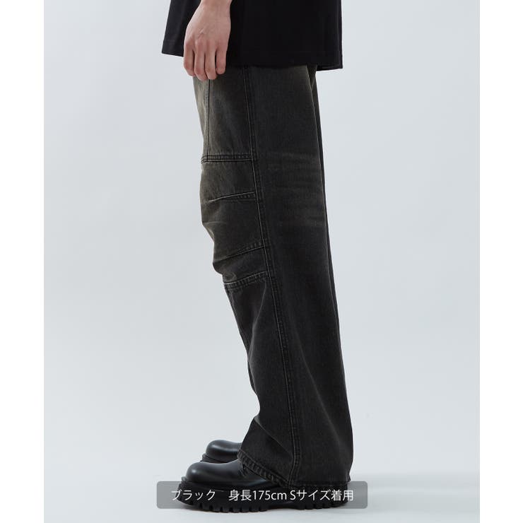 デニムパンツ メンズ ワイドジーンズ | improves | 詳細画像3 