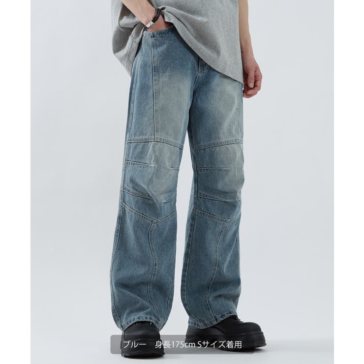 デニムパンツ メンズ ワイドジーンズ | improves | 詳細画像6 