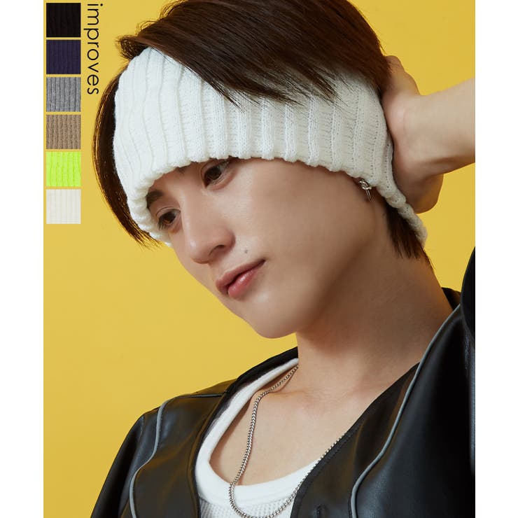  Man ヘアバンド まとめ売り ANGENEHM(アンゲネーム)】Native pattern knit headband ニットヘア