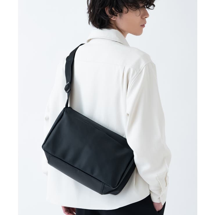 ブラック | ショルダーバッグ メンズ 合皮 | improves