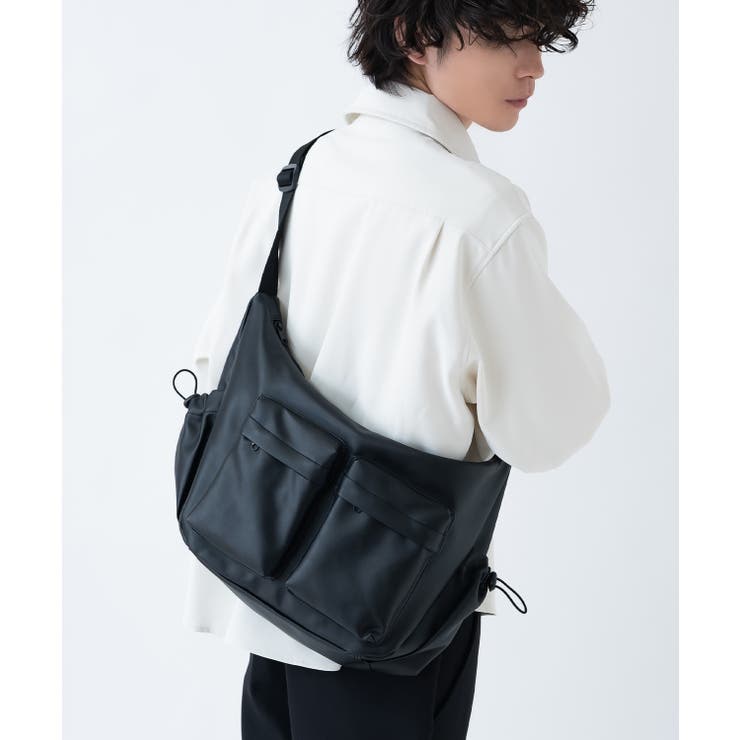 ブラック | ショルダーバッグ メンズ 合皮 | improves
