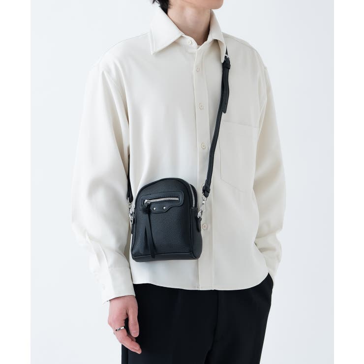 ブラック | ショルダーバッグ メンズ 合皮 | improves